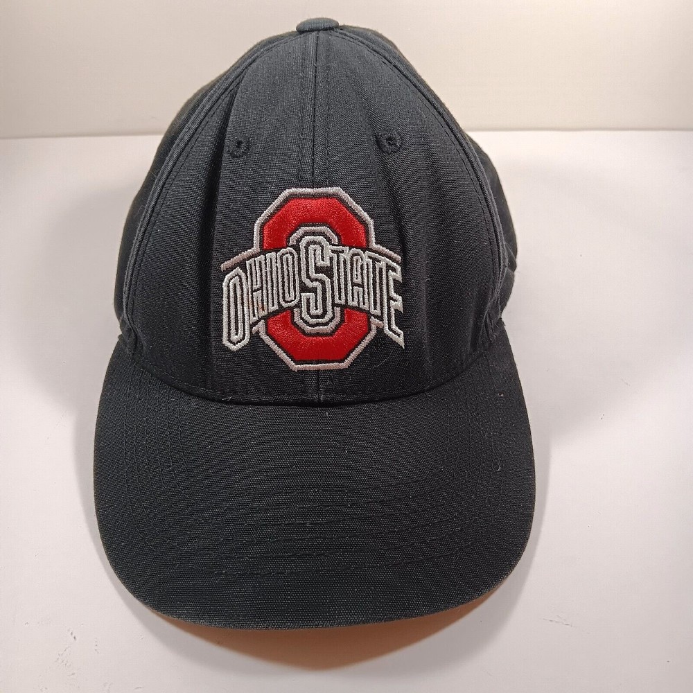 Ohio State Buckeyes Baseball Cap Hat Men One Size Fits Black Embroidered Logo